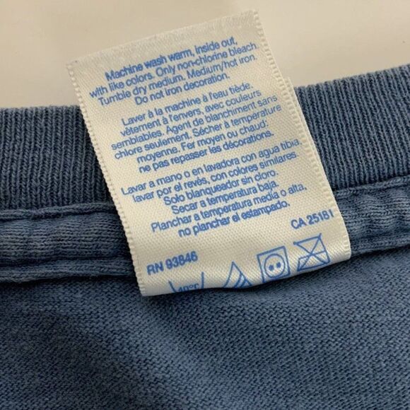 Ice Age Movie Blockbuster Video Promo T Shirt Mens Blue Cotton Gildan 2002 Y2K - Picture 7 of 9